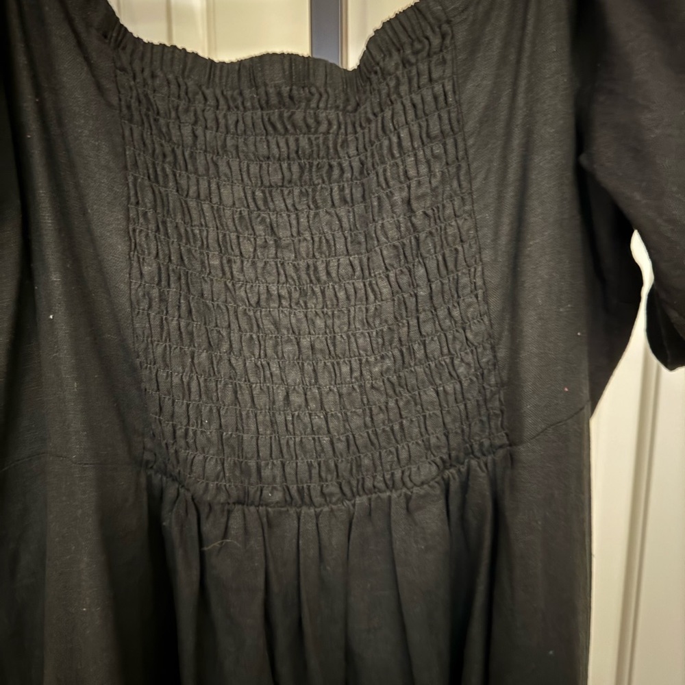 Eloquii Black Puff Sleeve Sundress - Picture 3 of 8